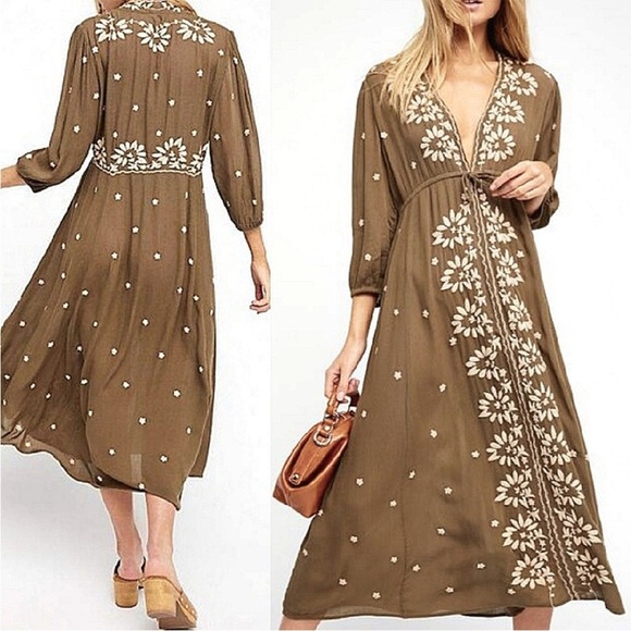 tadashi embroidered lace dress Lina Dress in Aegean Embroidery – Daydress main image 0